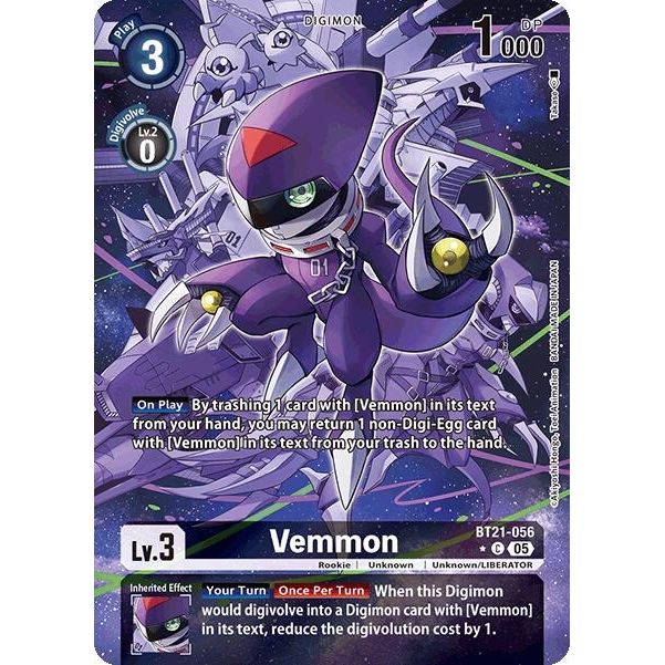 Image for Vemmon (Alternate Art) (BT21-056 C) (BT21) - Digimon Card Game