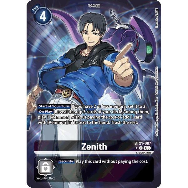 Image for Zenith (Alternate Art) (BT21-087 R) (BT21) - Digimon Card Game
