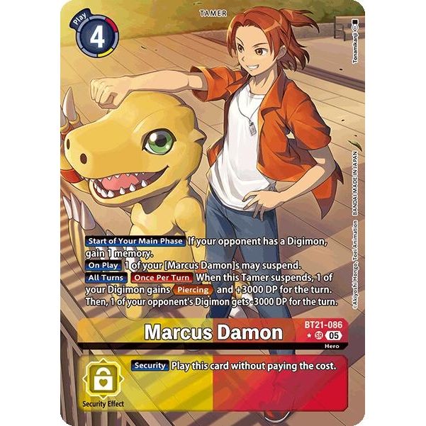 Image for Marcus Damon (Alternate Art) (BT21-086 SR) (BT21) - Digimon Card Game