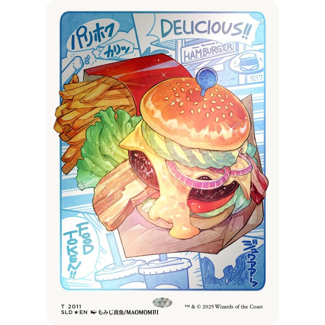 Image for Food Token (2011) (Rainbow Foil) (2011) (SLD) - Magic: The Gathering