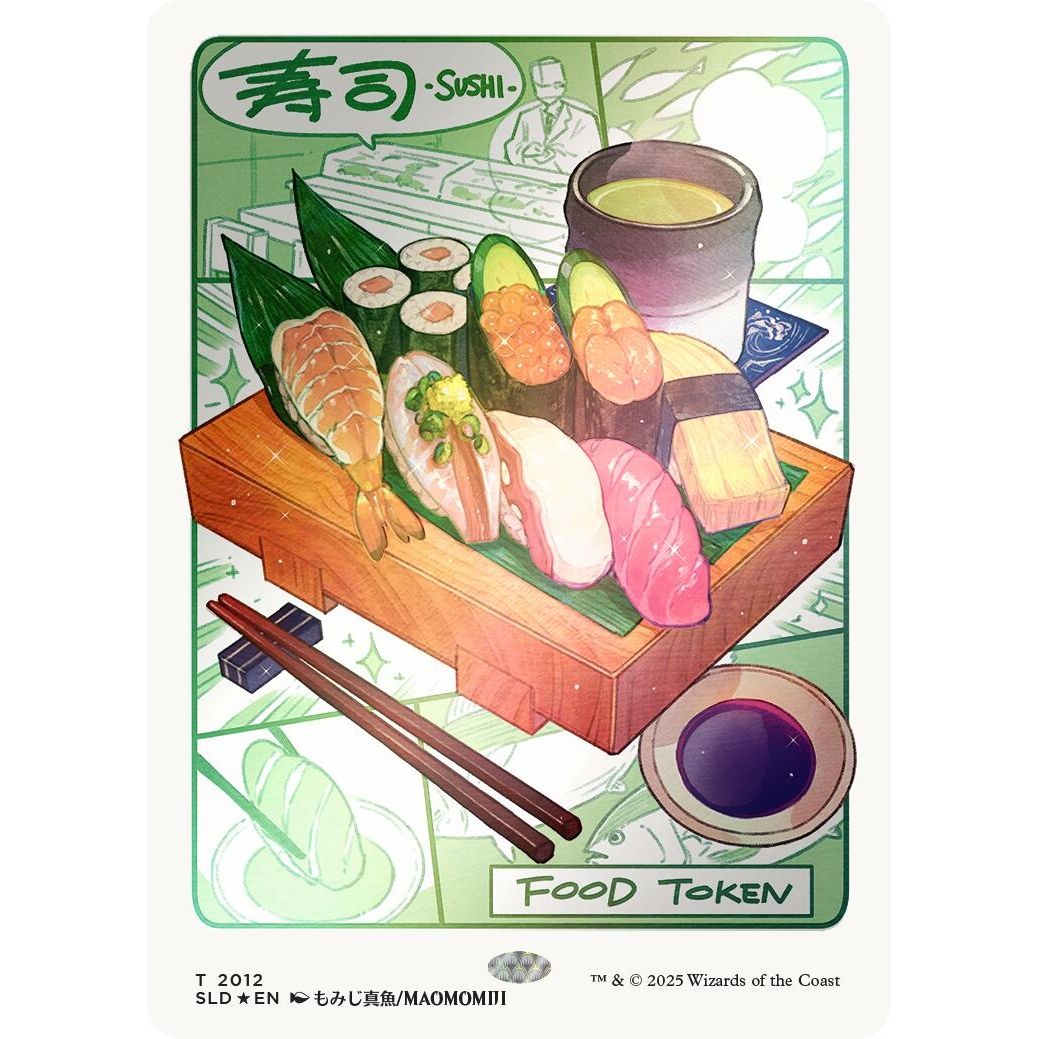 Image for Food Token (2012) (Rainbow Foil) (2012) (SLD) - Magic: The Gathering