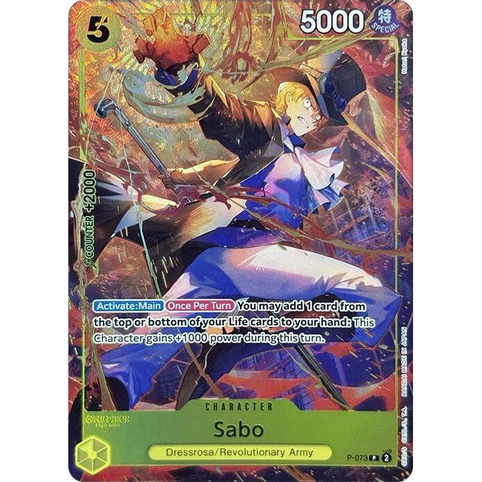Image for Sabo (Premium Card Collection -Best Selection Vol. 3-) (P-073) (OP-PR) - One Piece Card Game