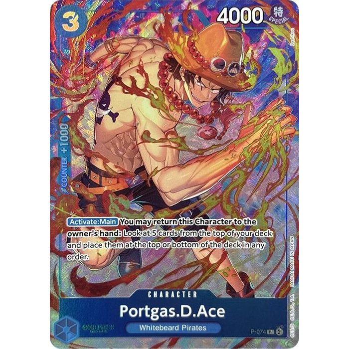 Image for Portgas.D.Ace (Premium Card Collection -Best Selection Vol. 3-) (P-074) (OP-PR) - One Piece Card Game