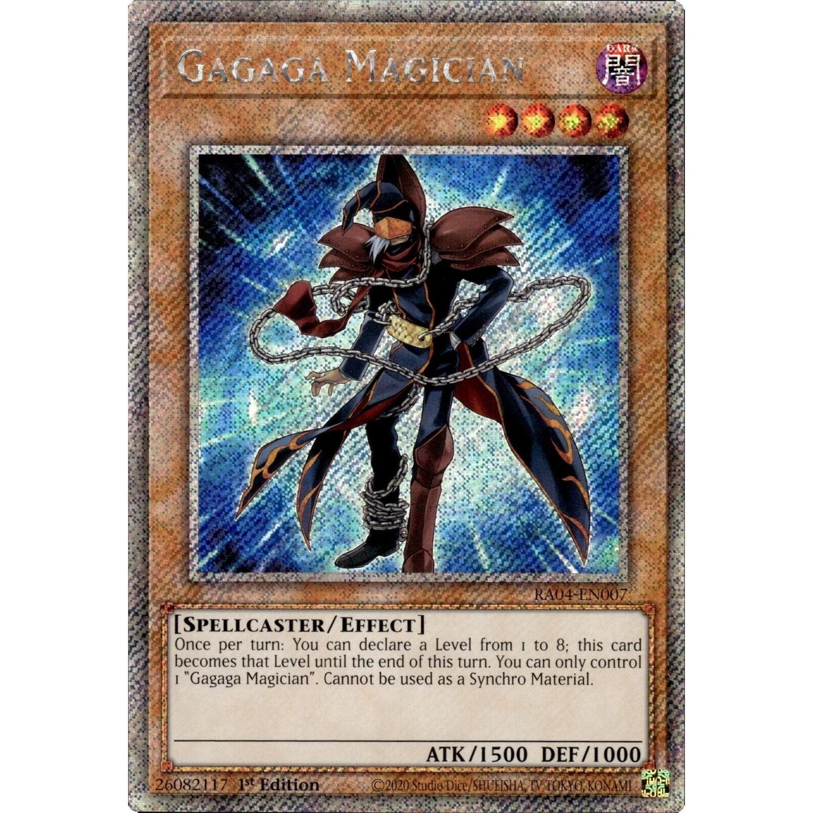 Image for Gagaga Magician (Platinum Secret Rare) (RA04-EN007) - YuGiOh