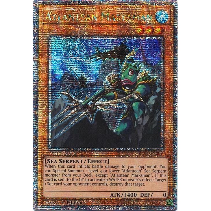 Image for Atlantean Marksman (Quarter Century Secret Rare) (RA04-EN009) - YuGiOh