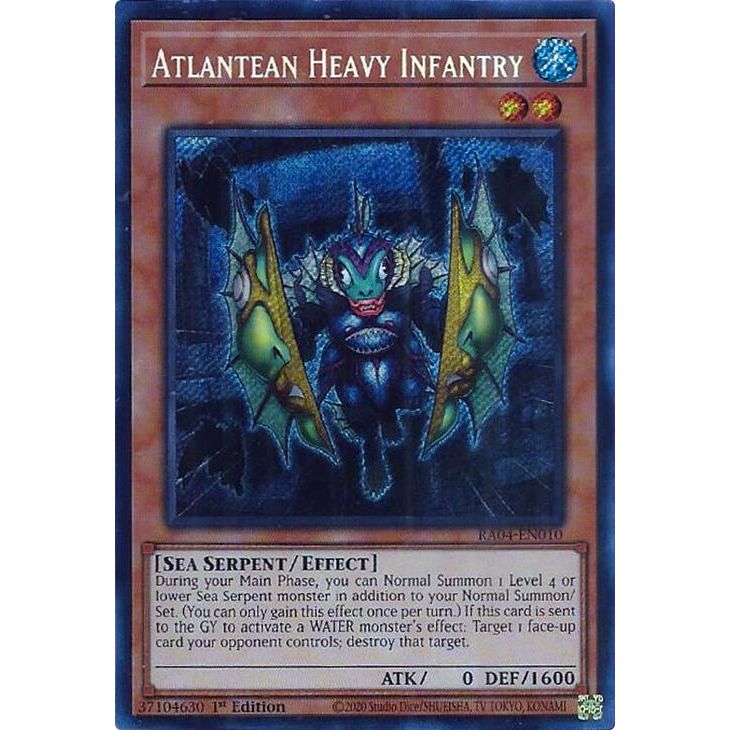 Image for Atlantean Heavy Infantry (Secret Rare) (RA04-EN010) - YuGiOh