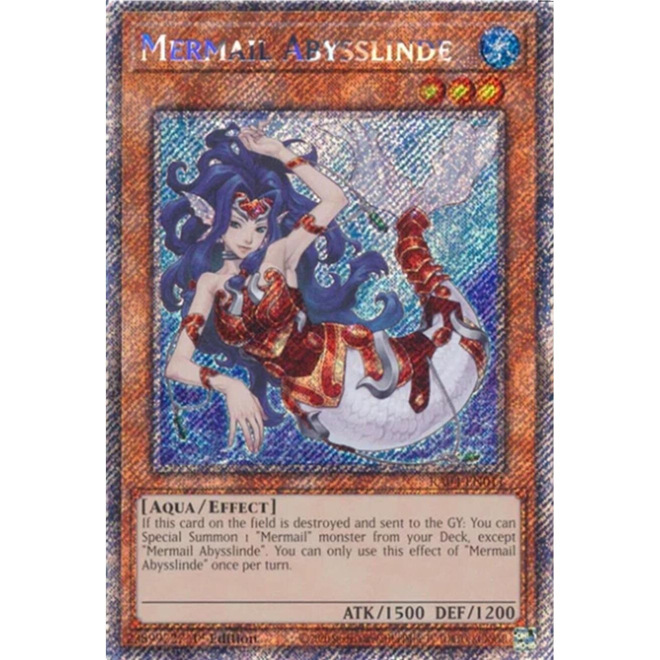 Image for Mermail Abysslinde (Platinum Secret Rare) (RA04-EN011) - YuGiOh