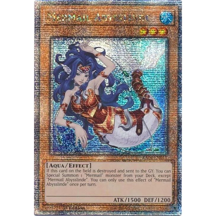 Image for Mermail Abysslinde (Quarter Century Secret Rare) (RA04-EN011) - YuGiOh