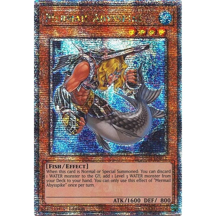 Image for Mermail Abysspike (Quarter Century Secret Rare) (RA04-EN012) - YuGiOh