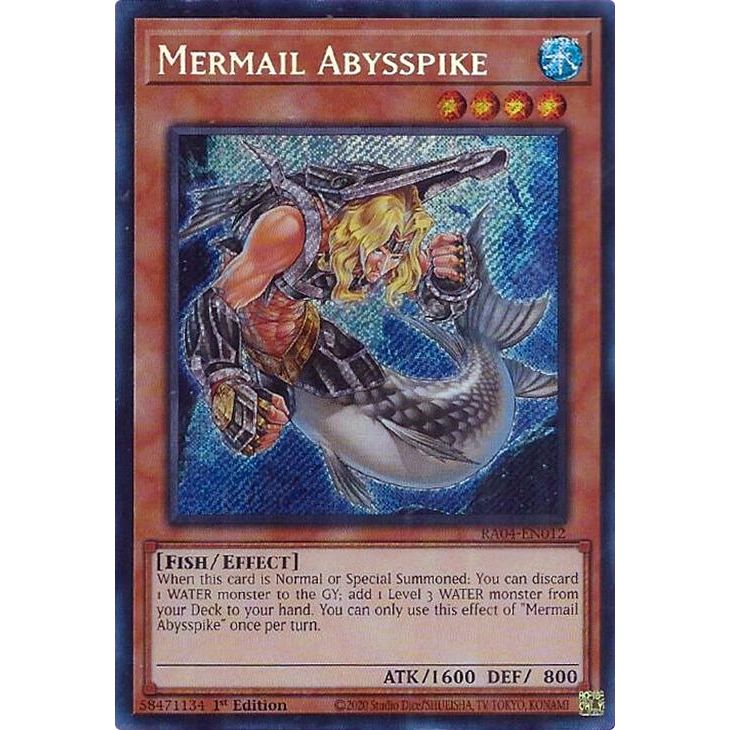 Image for Mermail Abysspike (Secret Rare) (RA04-EN012) - YuGiOh