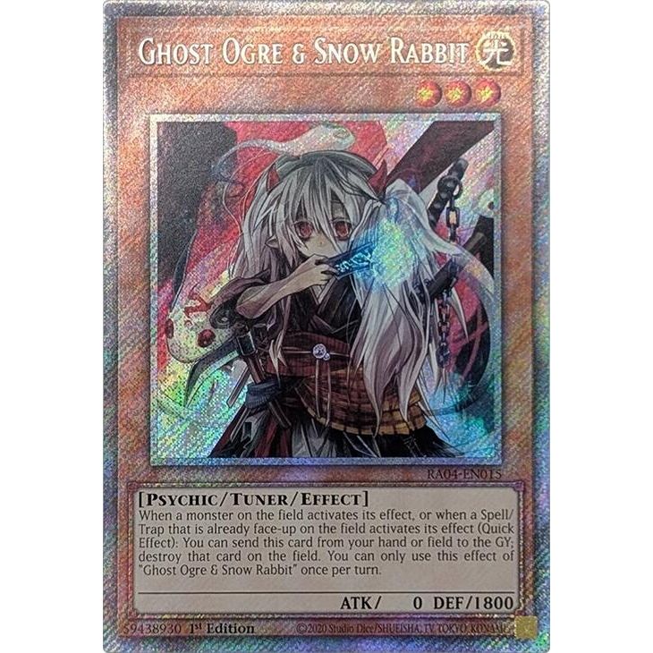 Image for Ghost Ogre & Snow Rabbit (Platinum Secret Rare) (RA04-EN015) - YuGiOh