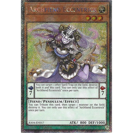 Image for Archfiend Eccentrick (Platinum Secret Rare) (RA04-EN017) - YuGiOh