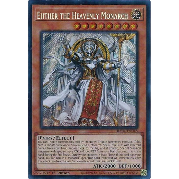 Image for Ehther the Heavenly Monarch (Secret Rare) (RA04-EN018) - YuGiOh