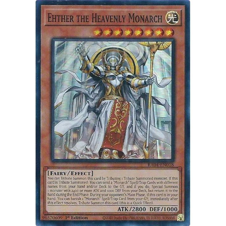 Image for Ehther the Heavenly Monarch (RA04-EN018) - YuGiOh