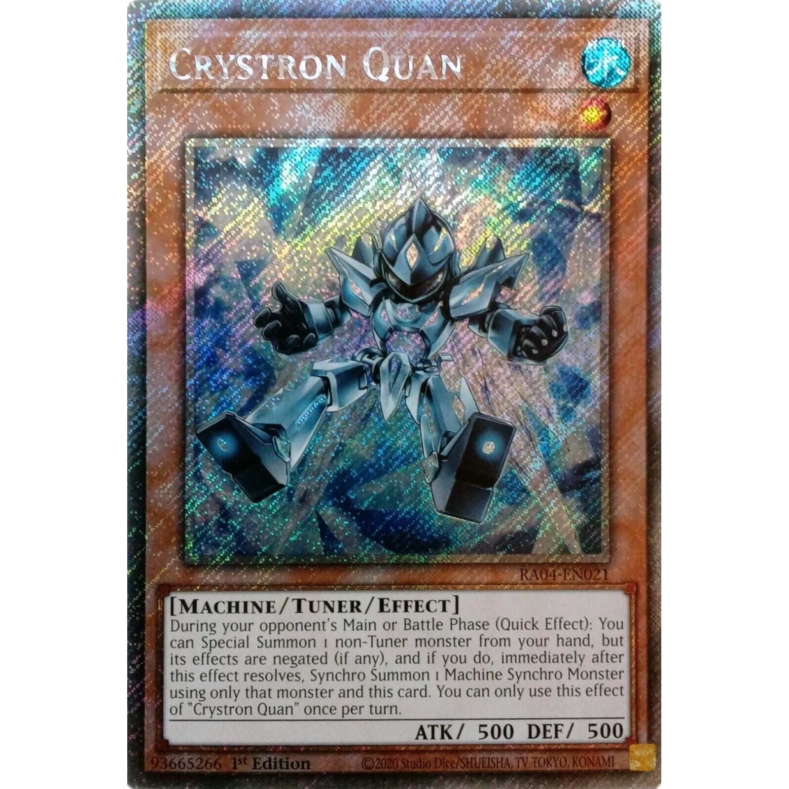 Image for Crystron Quan (Platinum Secret Rare) (RA04-EN021) - YuGiOh