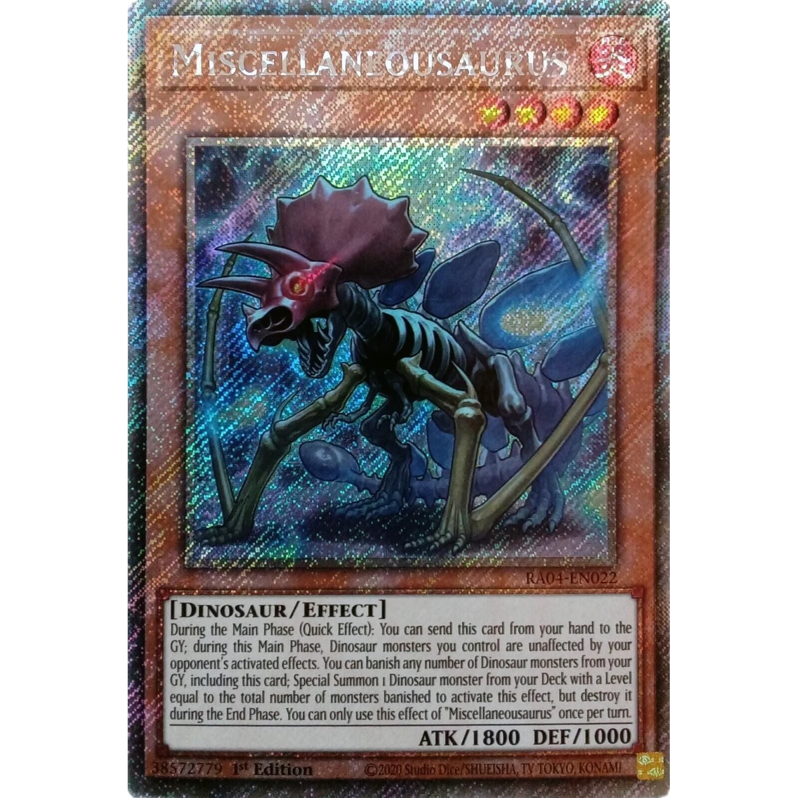 Image for Miscellaneousaurus (Platinum Secret Rare) (RA04-EN022) - YuGiOh