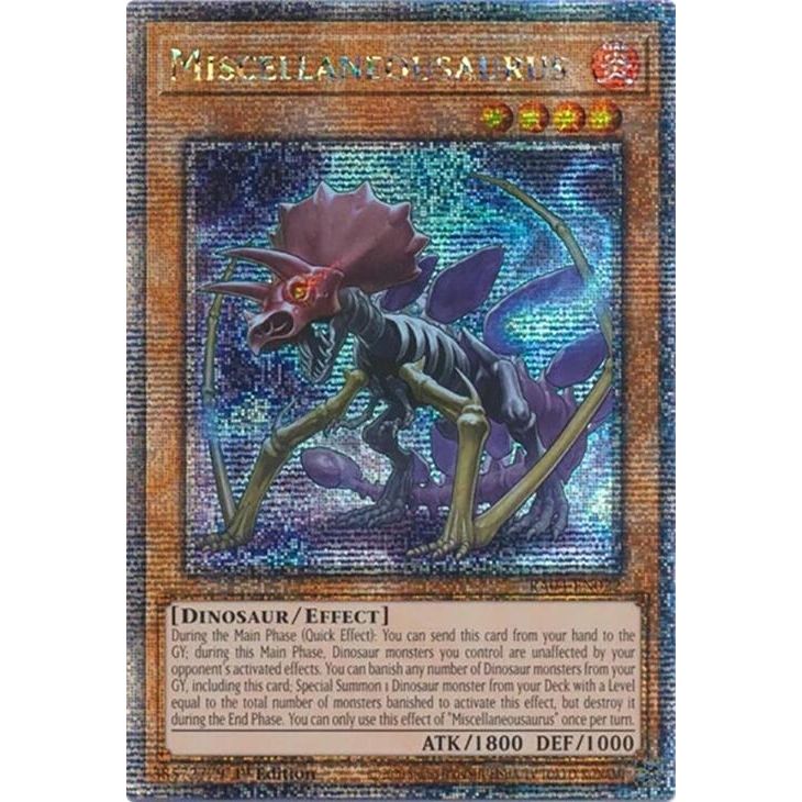 Image for Miscellaneousaurus (Quarter Century Secret Rare) (RA04-EN022) - YuGiOh
