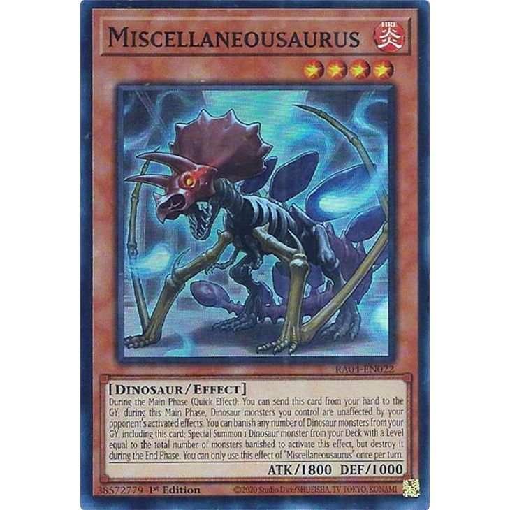 Image for Miscellaneousaurus (RA04-EN022) - YuGiOh