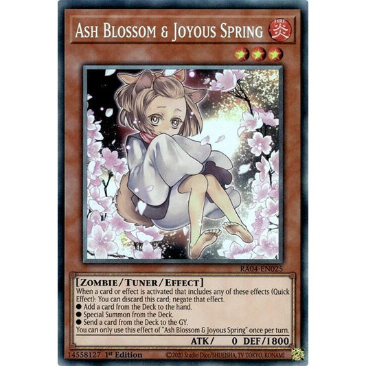 Image for Ash Blossom & Joyous Spring (Alternate Art) (PCR) (RA04-EN025) - YuGiOh