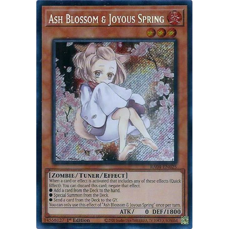 Image for Ash Blossom & Joyous Spring (Alternate Art) (Secret Rare) (RA04-EN025) - YuGiOh