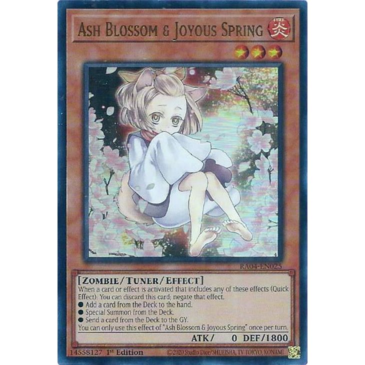 Image for Ash Blossom & Joyous Spring (Alternate Art) (UR) (RA04-EN025) - YuGiOh