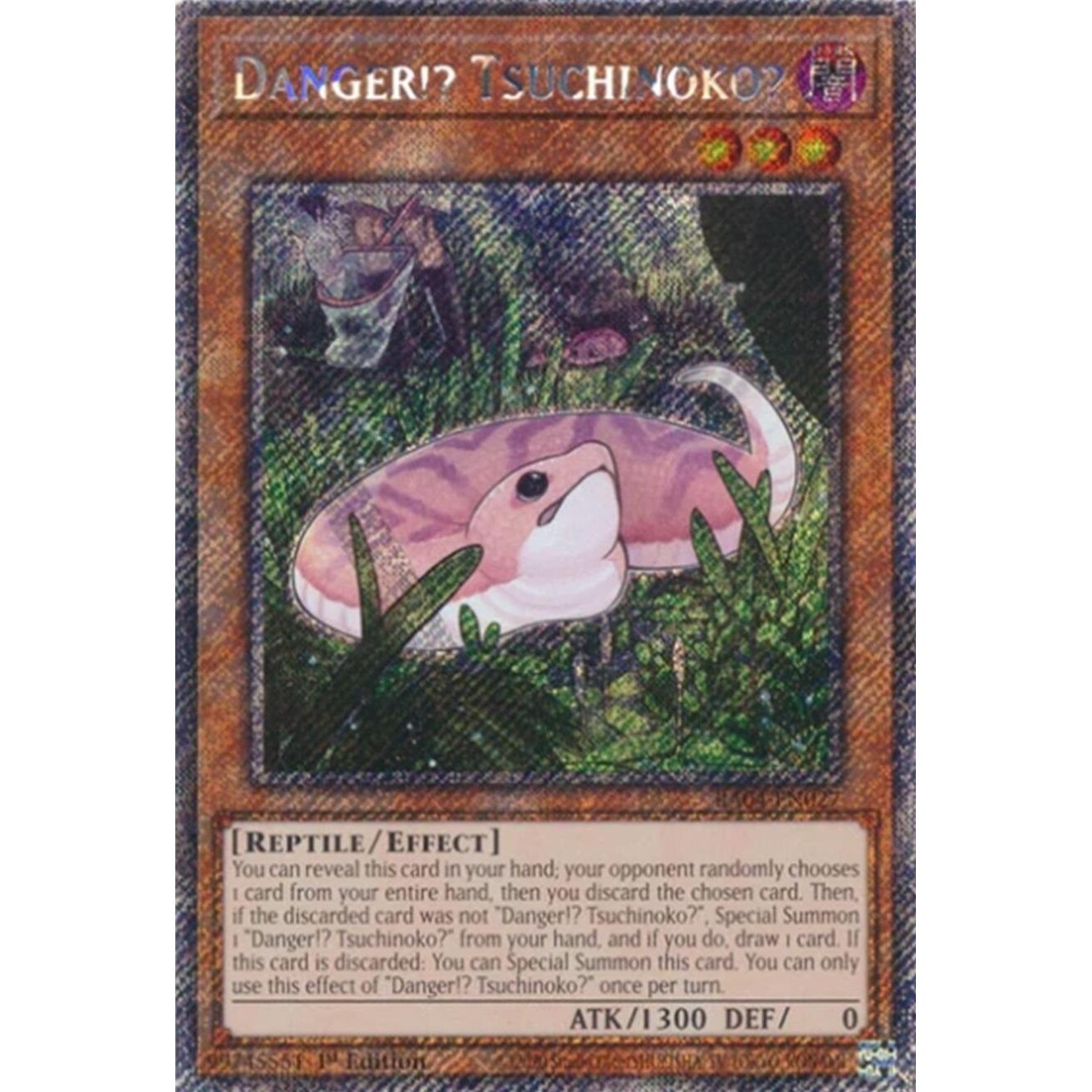 Image for Danger!? Tsuchinoko? (Platinum Secret Rare) (RA04-EN027) - YuGiOh