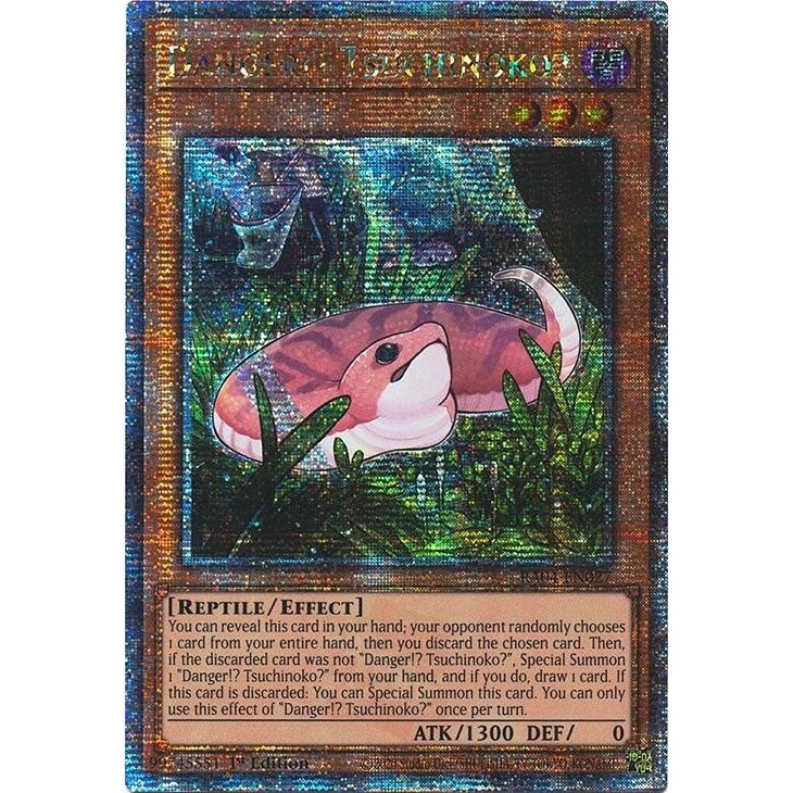 Image for Danger!? Tsuchinoko? (Quarter Century Secret Rare) (RA04-EN027) - YuGiOh