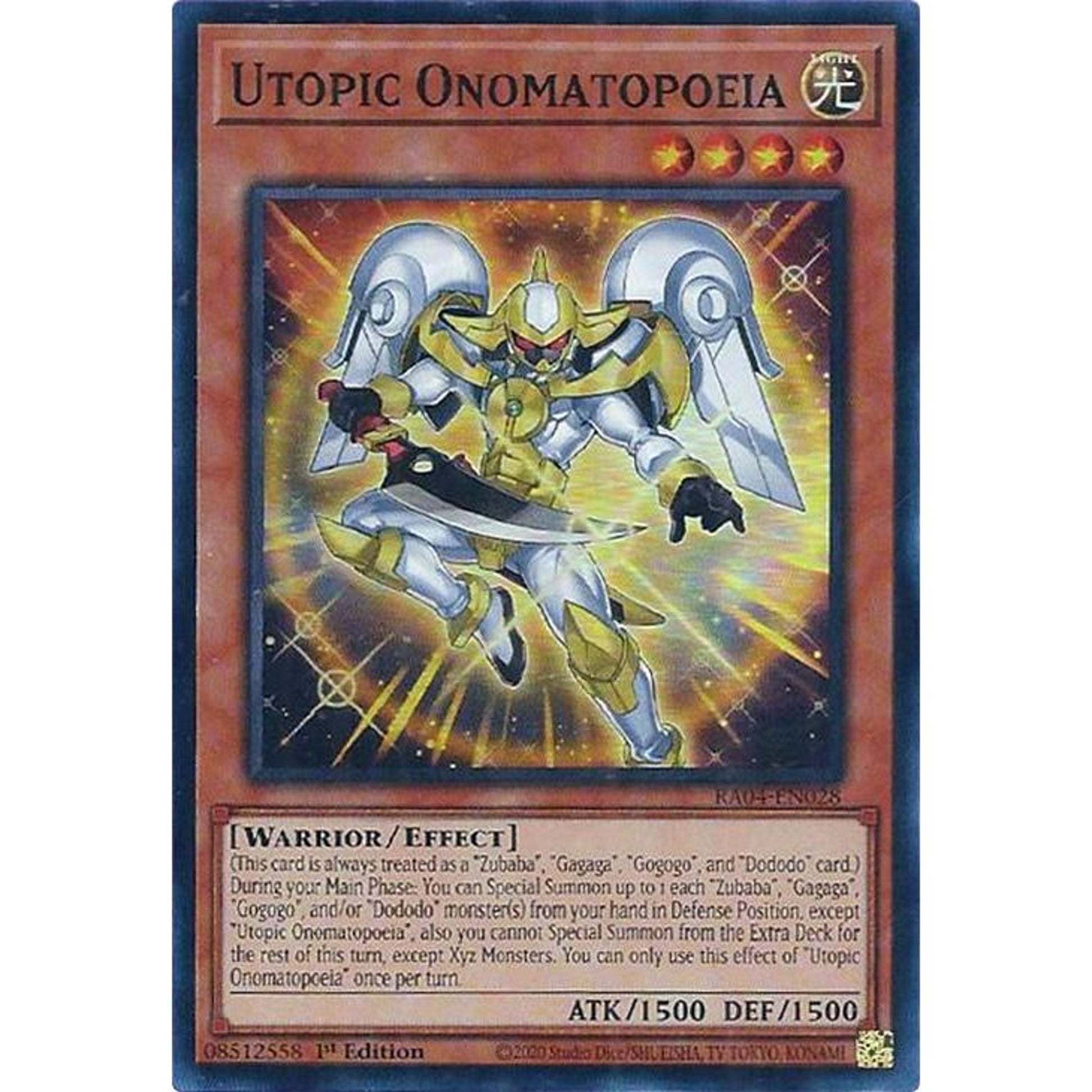 Image for Utopic Onomatopoeia (RA04-EN028) - YuGiOh