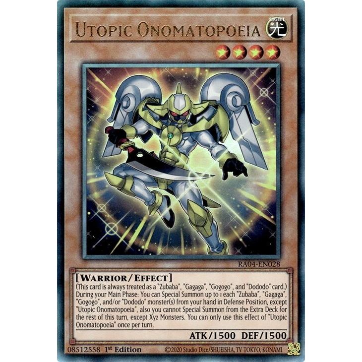 Image for Utopic Onomatopoeia (PUR) (RA04-EN028) - YuGiOh