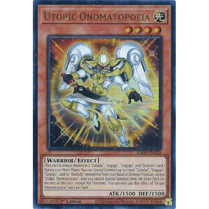 Image for Utopic Onomatopoeia (UR) (RA04-EN028) - YuGiOh