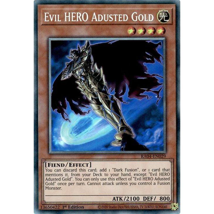 Image for Evil HERO Adusted Gold (PCR) (RA04-EN029) - YuGiOh