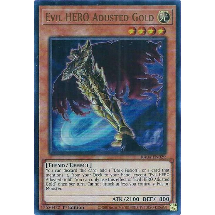 Image for Evil HERO Adusted Gold (UR) (RA04-EN029) - YuGiOh