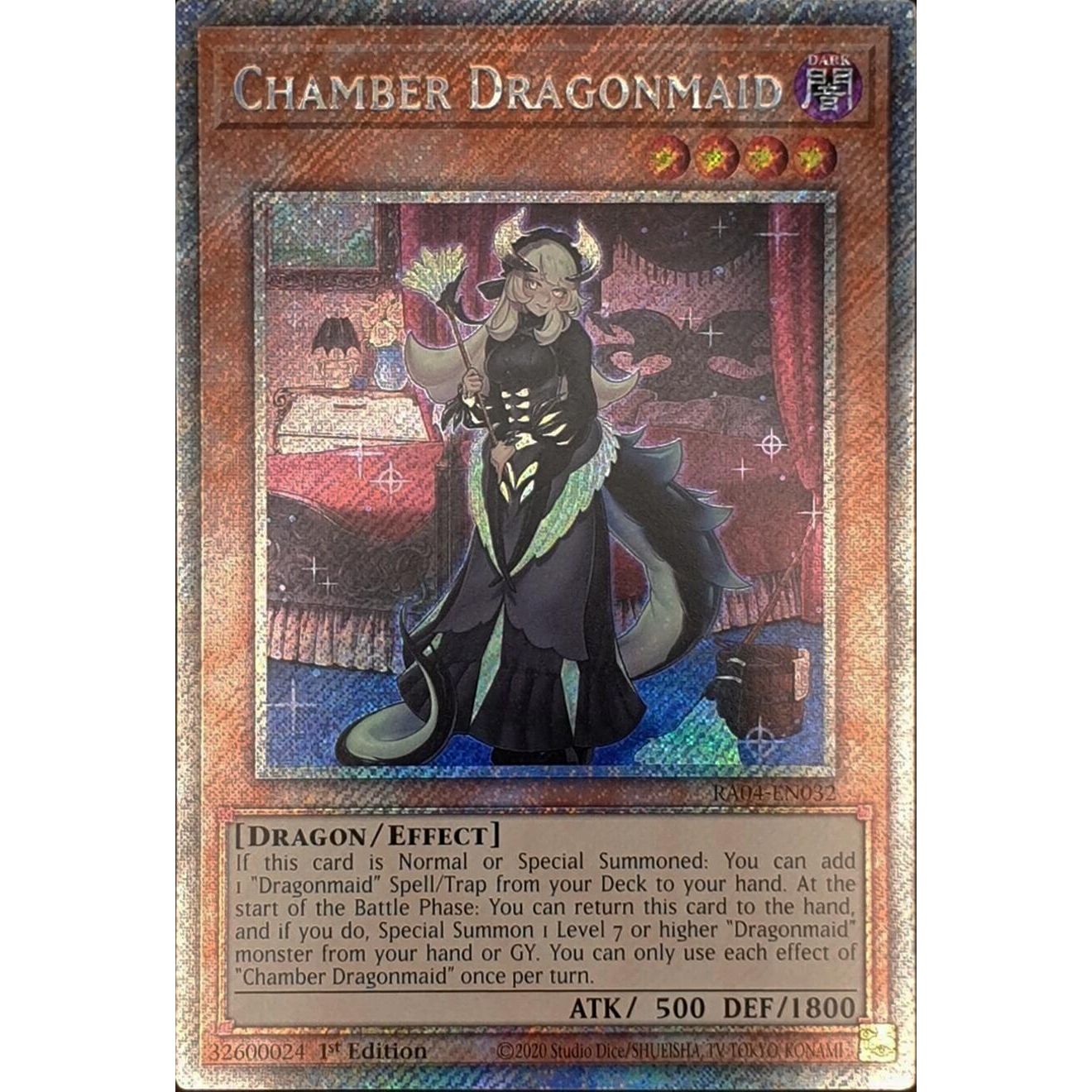 Image for Chamber Dragonmaid (Platinum Secret Rare) (RA04-EN032) - YuGiOh