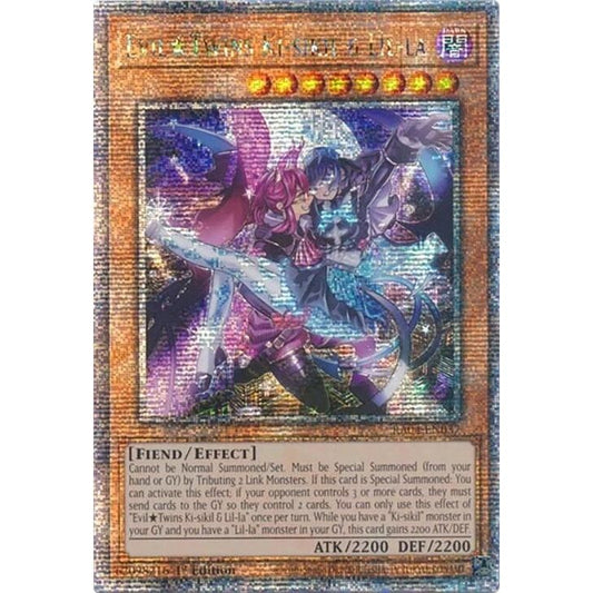 Image for Evil Twins Ki-sikil & Lil-la (Quarter Century Secret Rare) (RA04-EN037) - YuGiOh