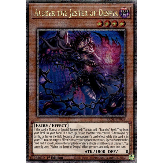 Image for Aluber the Jester of Despia (New Art) (Quarter Century Secret Rare) (RA04-EN038) - YuGiOh