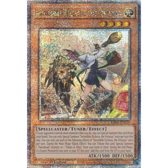 Image for Incredible Ecclesia, the Virtuous (New Art) (Quarter Century Secret Rare) (RA04-EN039) - YuGiOh