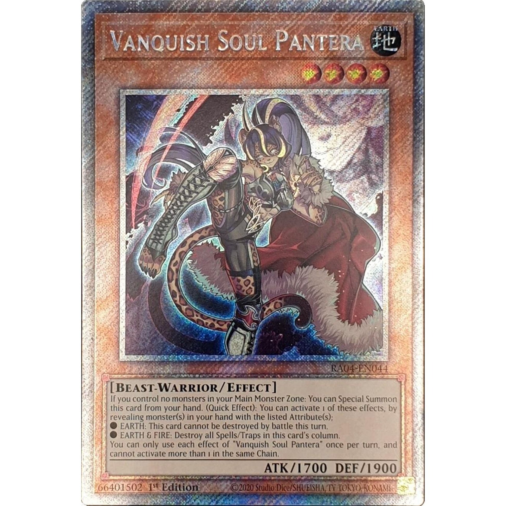 Image for Vanquish Soul Pantera (Platinum Secret Rare) (RA04-EN044) - YuGiOh