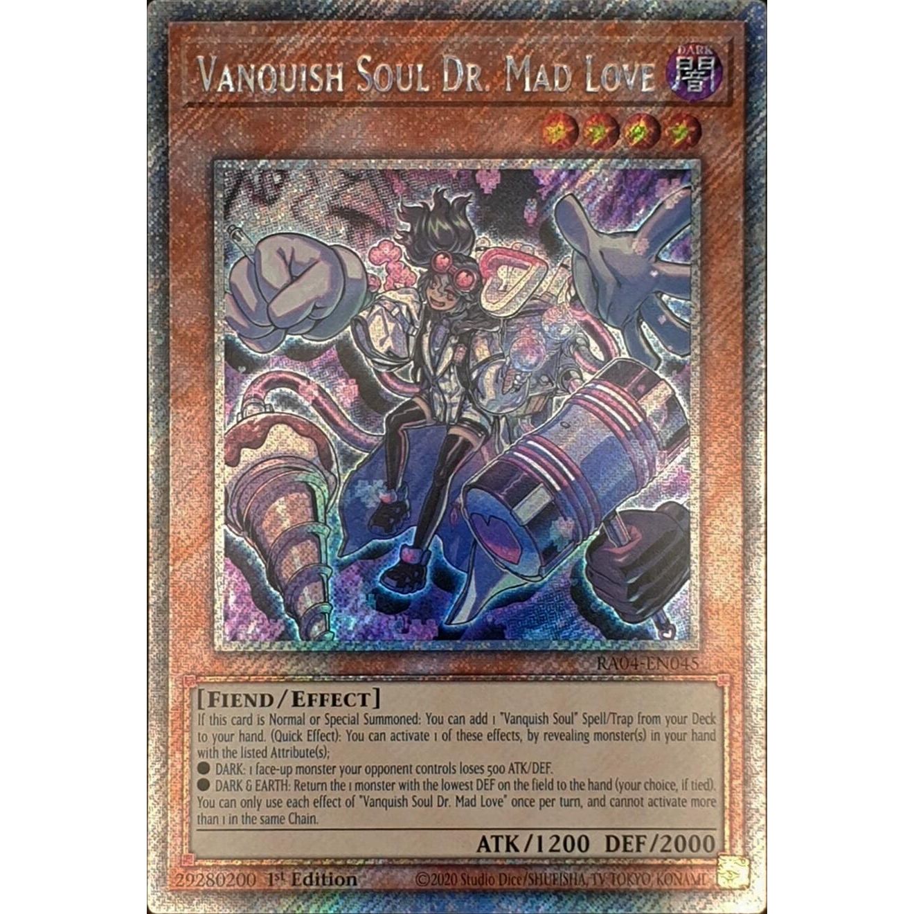 Image for Vanquish Soul Dr. Mad Love (Platinum Secret Rare) (RA04-EN045) - YuGiOh