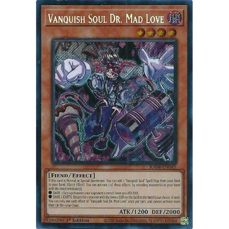 Image for Vanquish Soul Dr. Mad Love (Secret Rare) (RA04-EN045) - YuGiOh