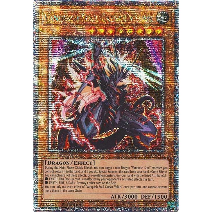 Image for Vanquish Soul Caesar Valius (Quarter Century Secret Rare) (RA04-EN046) - YuGiOh