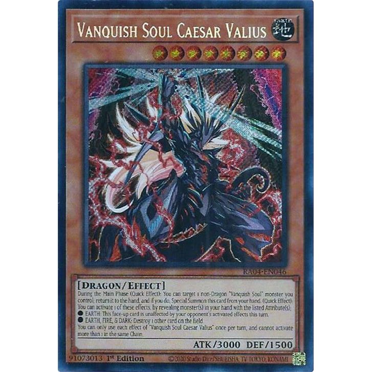 Image for Vanquish Soul Caesar Valius (Secret Rare) (RA04-EN046) - YuGiOh