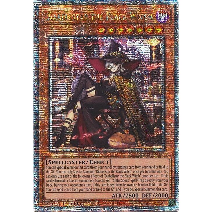 Image for Diabellstar the Black Witch (New Art) (Quarter Century Secret Rare) (RA04-EN047) - YuGiOh