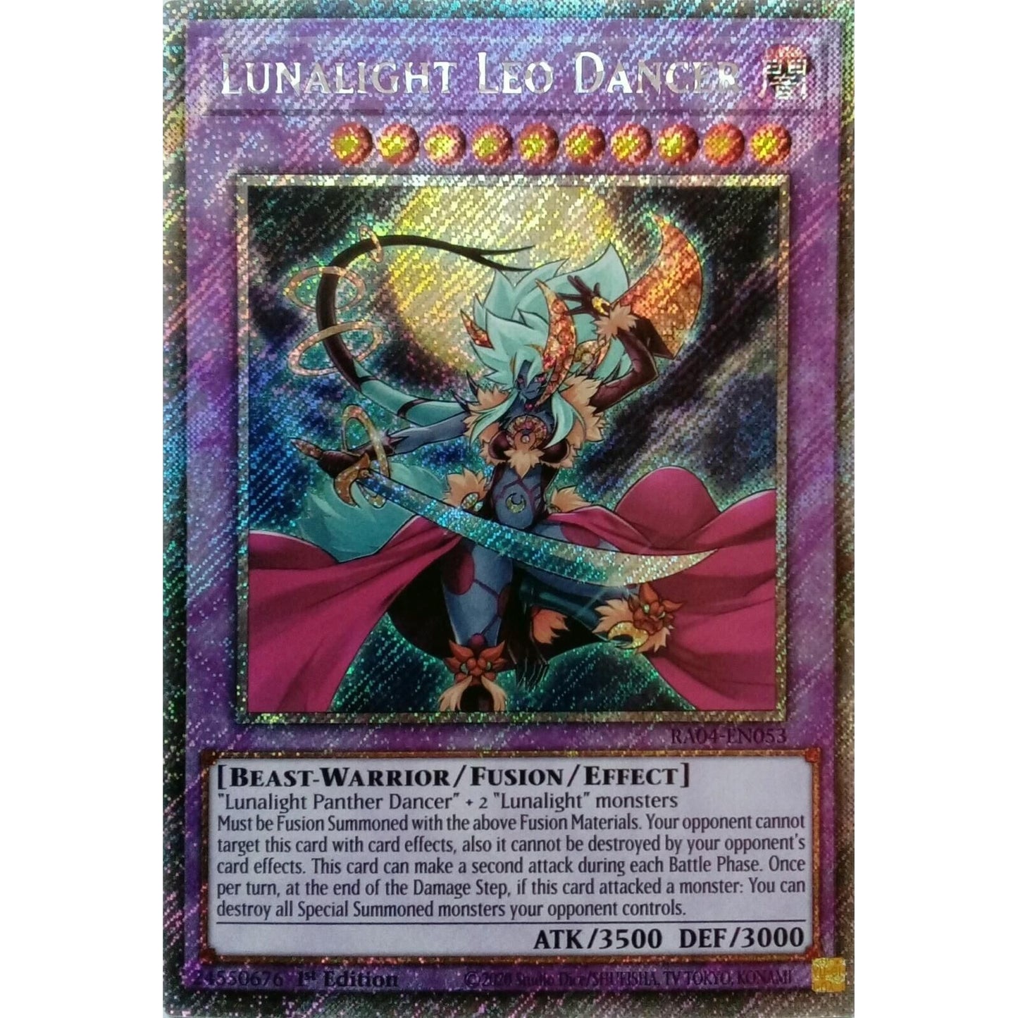 Image for Lunalight Leo Dancer (Platinum Secret Rare) (RA04-EN053) - YuGiOh