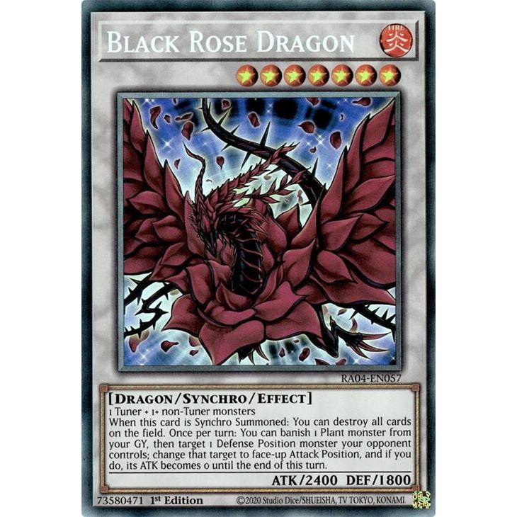 Image for Black Rose Dragon (PCR) (RA04-EN057) - YuGiOh