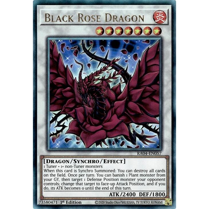 Image for Black Rose Dragon (PUR) (RA04-EN057) - YuGiOh