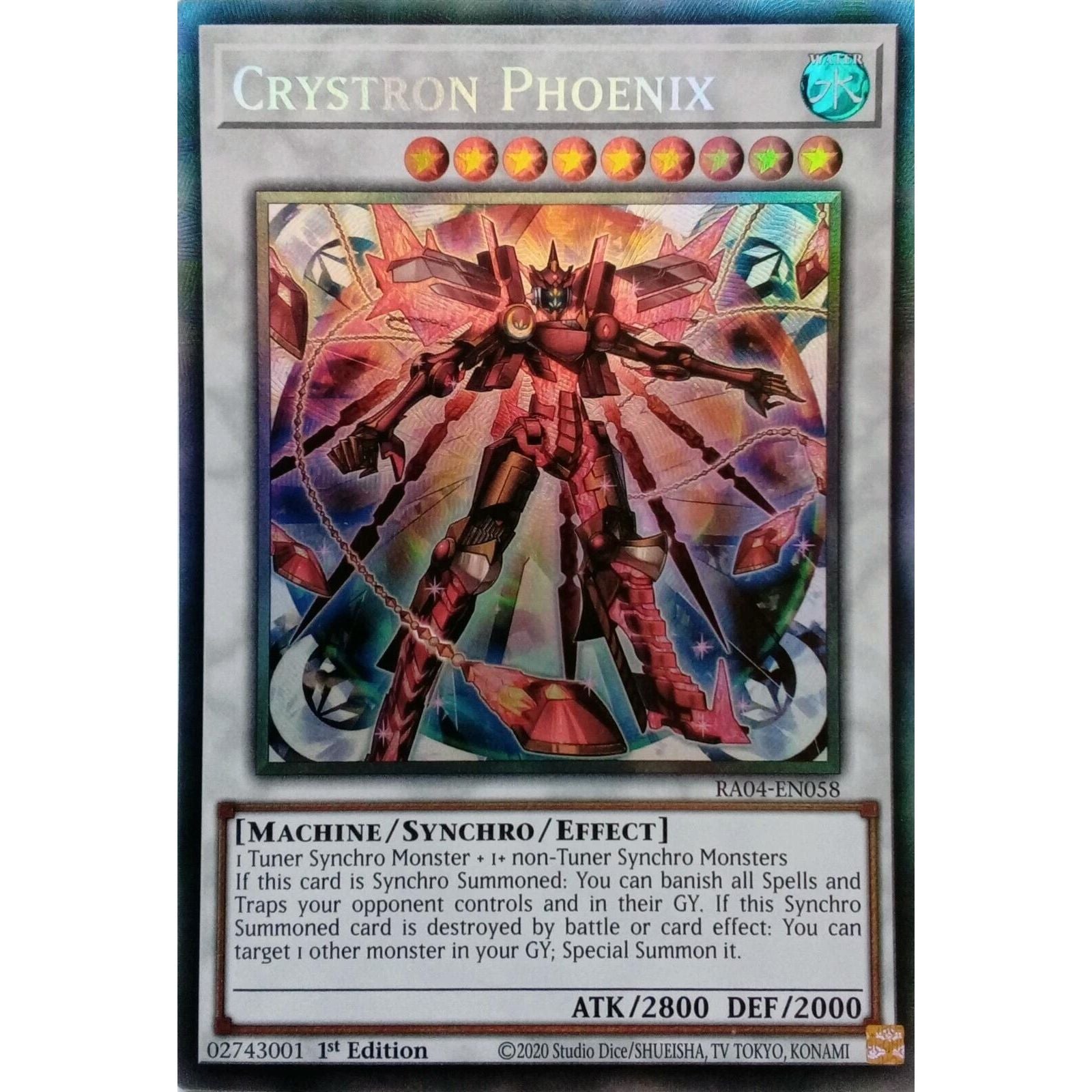 Image for Crystron Phoenix (PCR) (RA04-EN058) - YuGiOh