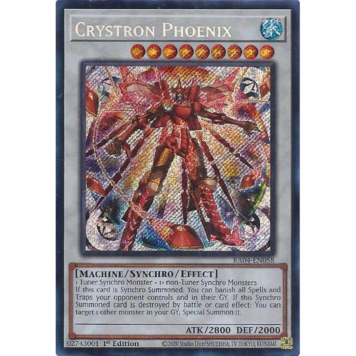 Image for Crystron Phoenix (Secret Rare) (RA04-EN058) - YuGiOh