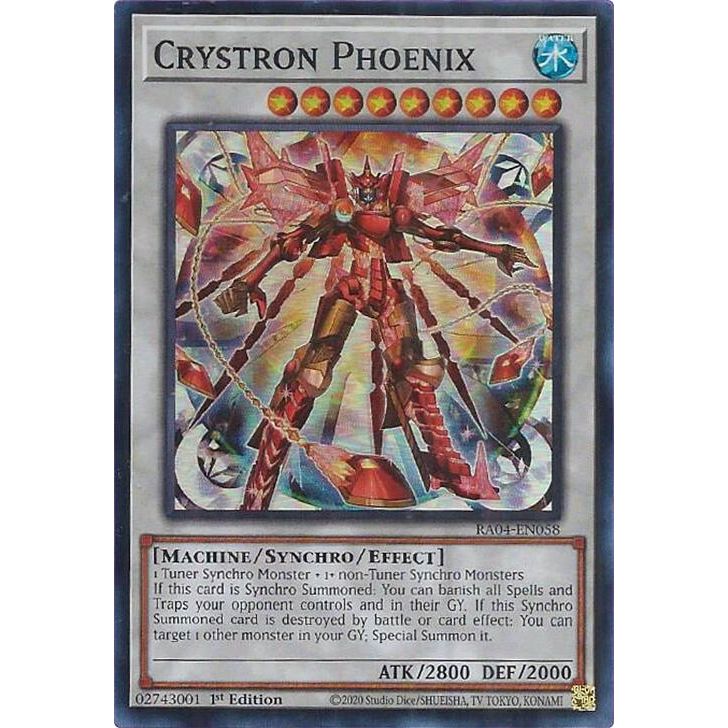 Image for Crystron Phoenix (RA04-EN058) - YuGiOh