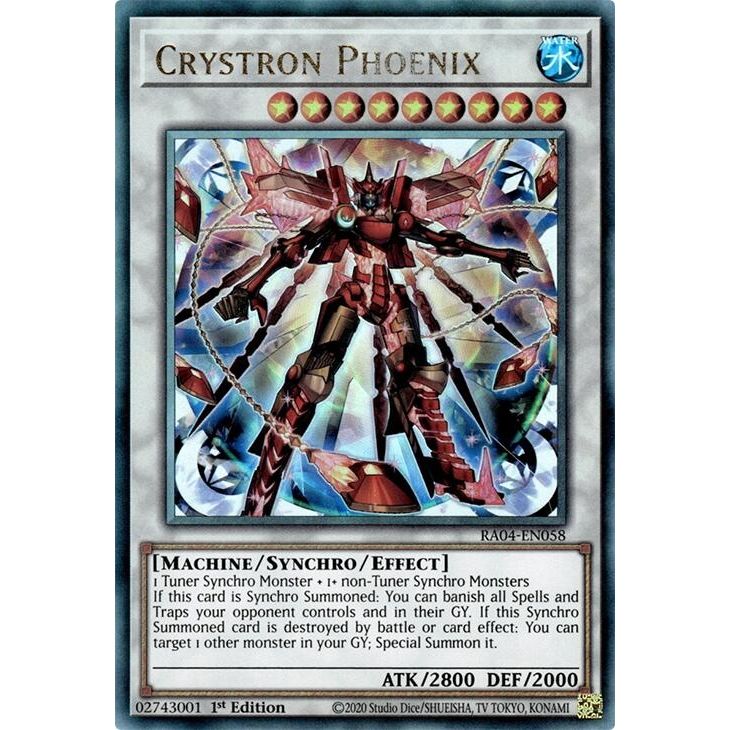 Image for Crystron Phoenix (PUR) (RA04-EN058) - YuGiOh