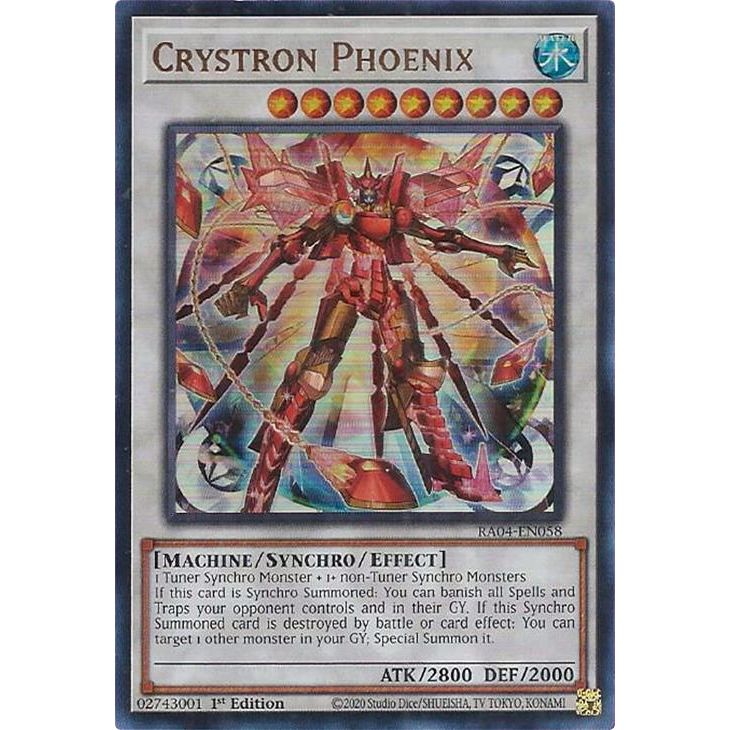 Image for Crystron Phoenix (UR) (RA04-EN058) - YuGiOh